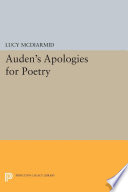Auden's apologies for poetry /
