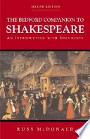 The Bedford companion to Shakespeare : an introduction with documents / Russ McDonald.
