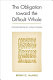 The obligation toward the difficult whole : postmodernist long poems / Brian McHale.