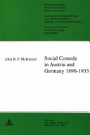 Social comedy in Austria and Germany 1890-1933 /