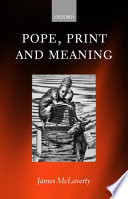Pope, print, and meaning / James McLaverty.