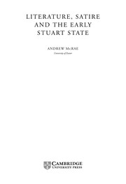 Literature, satire, and the early Stuart state /