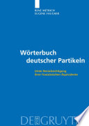 Wörterbuch deutscher Partikeln : unter Berücksichtigung ihrer französischer Äquivalente /