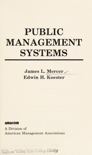 Public management systems /