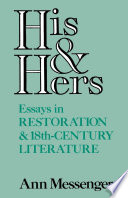 His and hers : essays in Restoration and eighteenth-century literature /