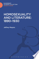 Homosexuality and literature : 1890-1930 /