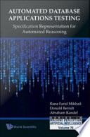 Automated database applications testing : specification representation for automated reasoning /