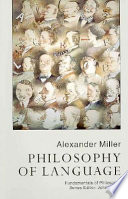 Philosophy of language / Alexander Miller.
