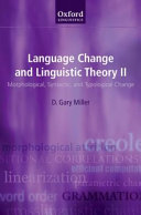 Language change and linguistic theory.