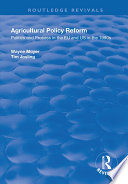 Agricultural policy reform : politics and process in the EU and US in the 1990s /