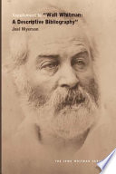 Supplement to "Walt Whitman, a descriptive bibliography"