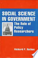 Social science in government : the role of policy researchers /