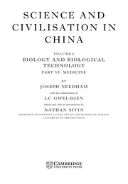 Science and civilisation in China.