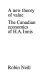 A new theory of value ; the Canadian economics of H. A. Innis.