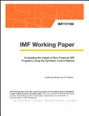 Evaluating the Impact of Non-Financial IMF Programs Using the Synthetic Control Method /