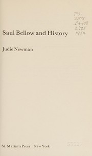 Saul Bellow and history / Judie Newman.