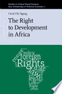 The right to development in Africa /