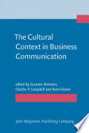 The Cultural Context in Business Communication.