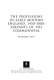 The professions in early modern England, 1450-1800 : servants of the commonweal /