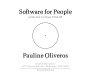 Software for people : collected writings 1963-80 / Pauline Oliveros.