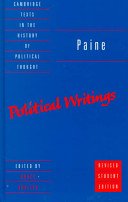 Political writings / Thomas Paine ; edited by Bruce Kuklick.