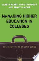 Managing higher education in colleges /