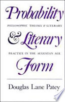 Probability and literary form : philosophic theory and literary practice in the Augustan age /