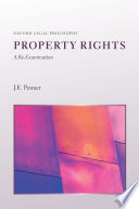 Property rights : a re-examination /