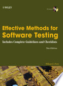 Effective methods for software testing /