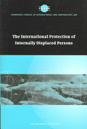 The international protection of internally displaced persons /