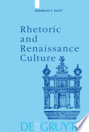 Rhetoric and Renaissance culture /