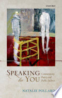 Speaking to you : contemporary poetry and public address /