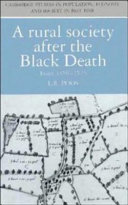 A rural society after the Black Death : Essex, 1350-1525 / L.R. Poos.