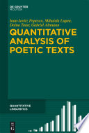 Quantitative analysis of poetic texts /