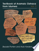 Textbook of Aramaic ostraca from Idumea /