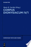 Ioannis Scythopolitani prologus et scholia in Dionysii Areopagitae librum De divinis nominibus cum additamentis interpretum aliorum /