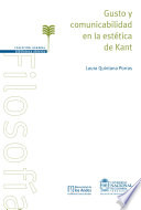 Gusto y comunicabilidad en la estetica de Kant /