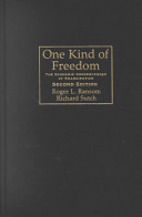 One kind of freedom : the economic consequences of emancipation / Roger L. Ransom, Richard Sutch.