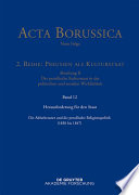 Herausforderung fur den Staat : die Altlutheraner und die preussische Religionspolitik (1830 bis 1847) /
