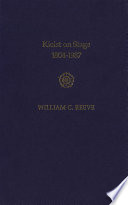 Kleist on stage : 1804-1987 / William C. Reeve.