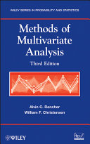 Methods of multivariate analysis Alvin C. Rencher, William F. Christensen.