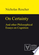 On certainty and other philosophical essays on cognition.