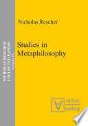 Studies in metaphilosophy /