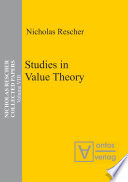 Studies in value theory /