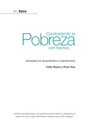 Combatiendo la pobreza con hechos : sistemas de seguimiento comunitario /