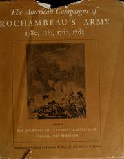 The American campaigns of Rochambeau's army, 1780, 1781, 1782, 1783 /