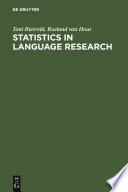 Statistics in language research : analysis of variance /