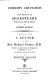 Cursory criticisms on the edition of Shakspeare published by Edmond Malone. : Together with A letter to the Rev. Richard Farmer, D.D., relative to the edition of Shakspeare published in 1790, and some late criticisms on that work /