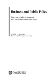 Business and public policy : responses to environmental and social protection processes / Jorge E. Rivera.