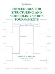 Procedures for structuring and scheduling sports tournaments : elimination, consolation, placement, and round-robin design /